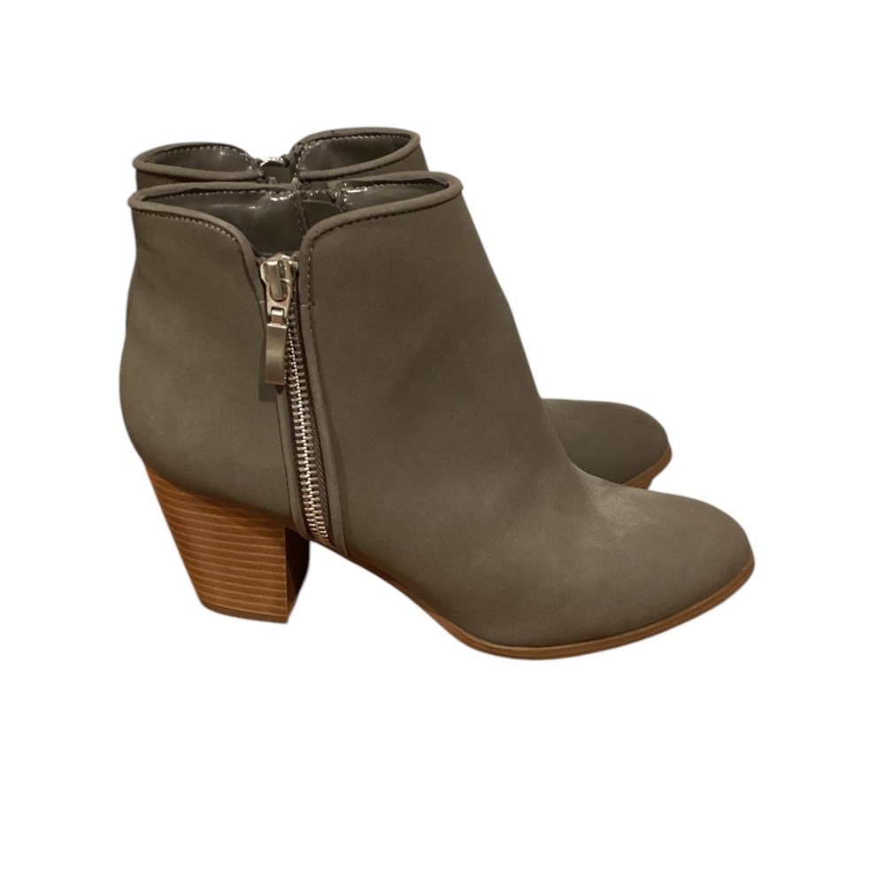 Style & Co Jamila Womens Grey Ankle Booties Block‎ Heel Size 7M SNC JAMILA